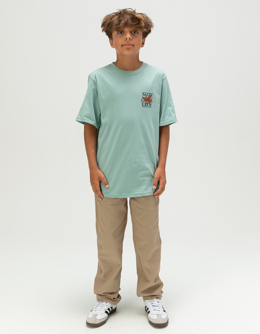 SALTY CREW Ink Slinger Boys Tee - SEAFOAM