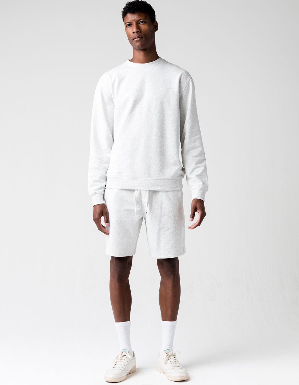 RSQ Solid Mens White Crew Sweatshirt - WHITE | Tillys