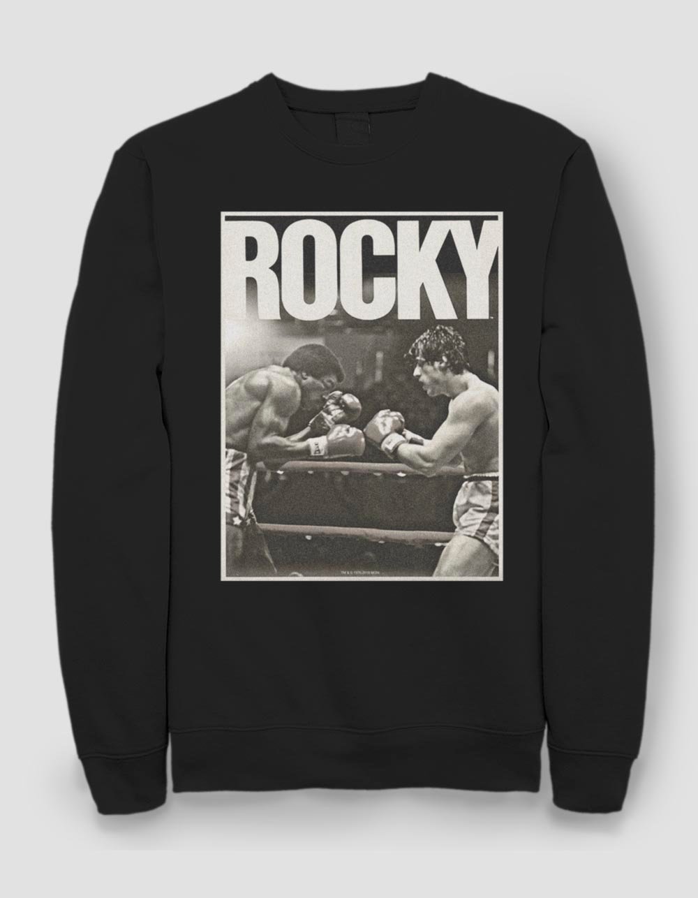 ROCKY Close Boxing Unisex Crewneck Sweatshirt - BLACK