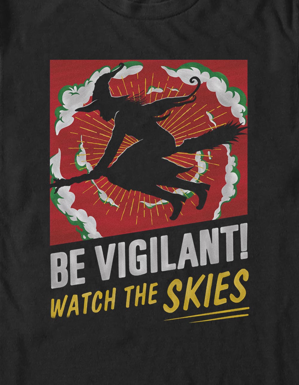WICKED Watch The Skies Unisex Tee - BLACK