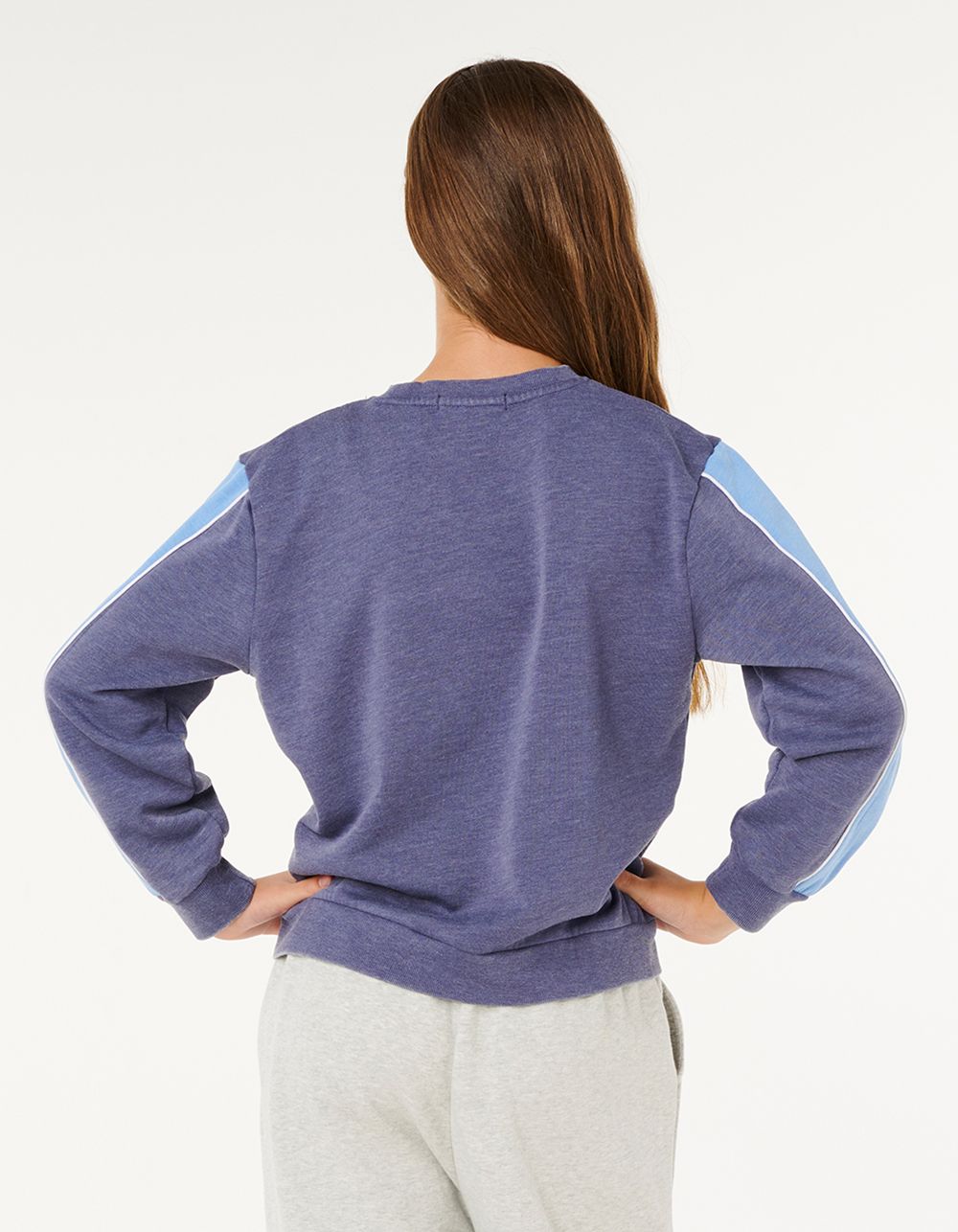 RIP CURL Sunshine Revival Girls Crewneck Sweatshirt - NAVY