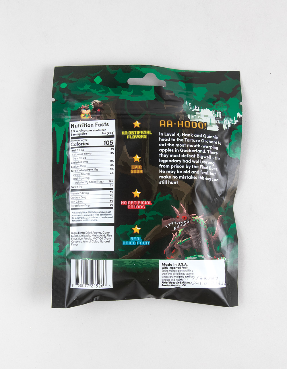 FINAL BOSS Green Apples Sour Candy  - MULTI