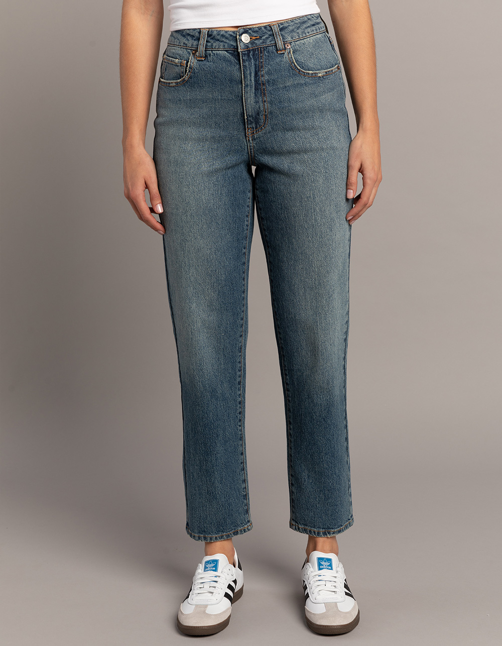 RSQ Womens High Rise Straight Jeans - MEDIUM WASH | Tillys