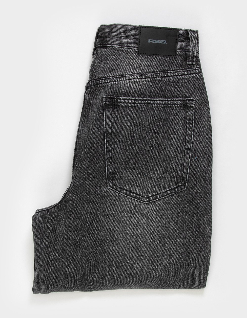 RSQ Mens Extra Baggy Applique Jeans - WASHED BLACK