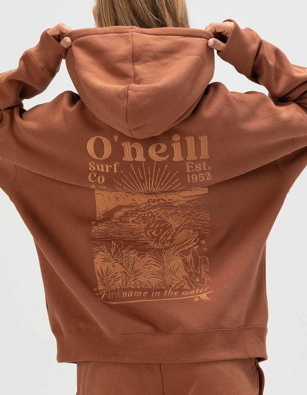O'NEILL Chore Break Womens Oversized Hoodie - BROWN