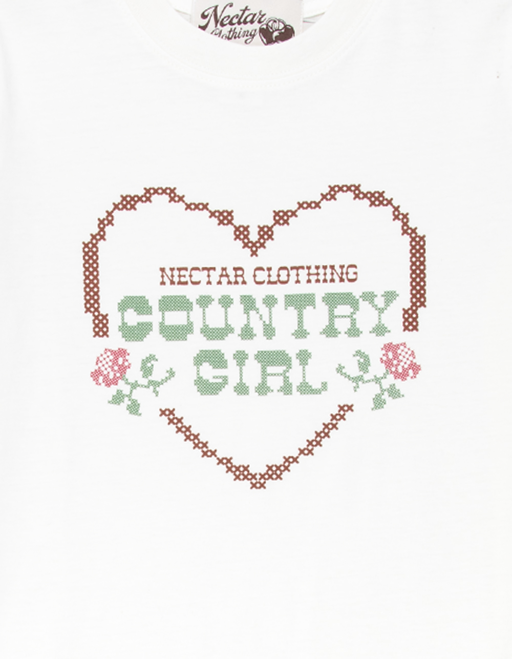 NECTAR CLOTHING Country Girls Tee - WHITE