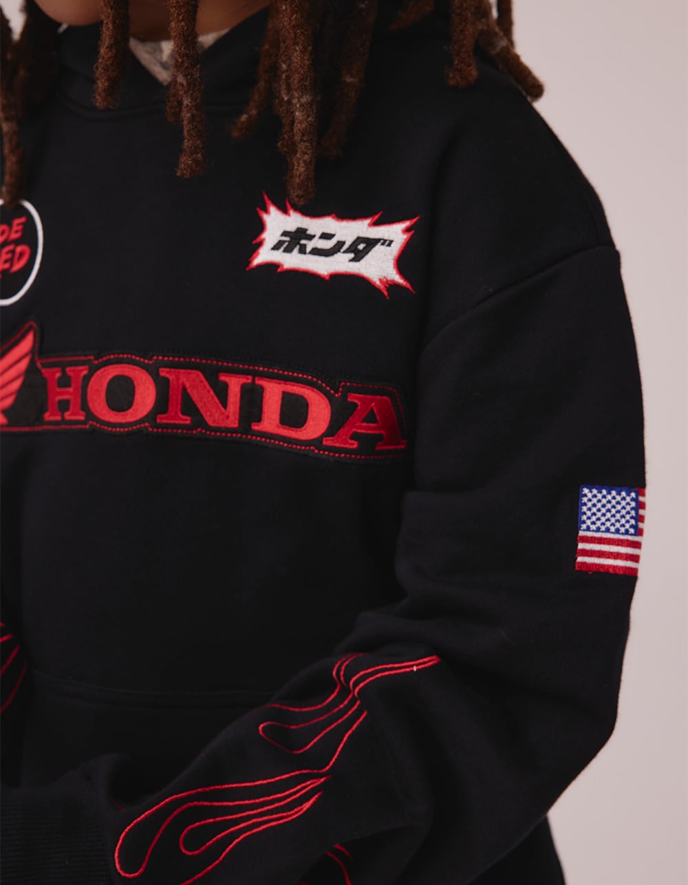 HONDA Daytona Boys Hoodie - WASHED BLACK