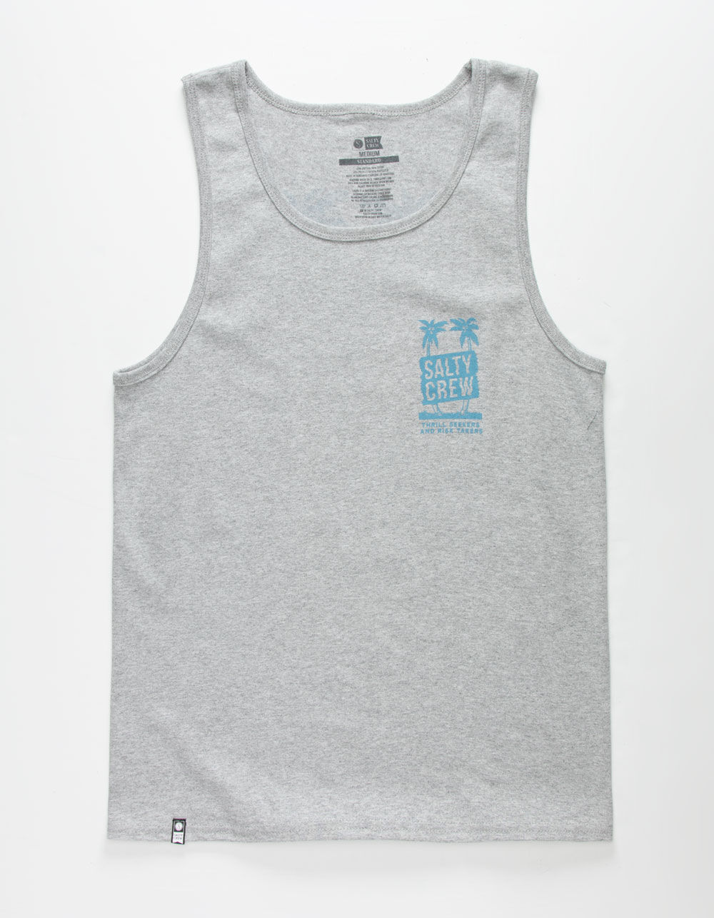 SALTY CREW Wave Palms Mens Heather Tank Top image number 1