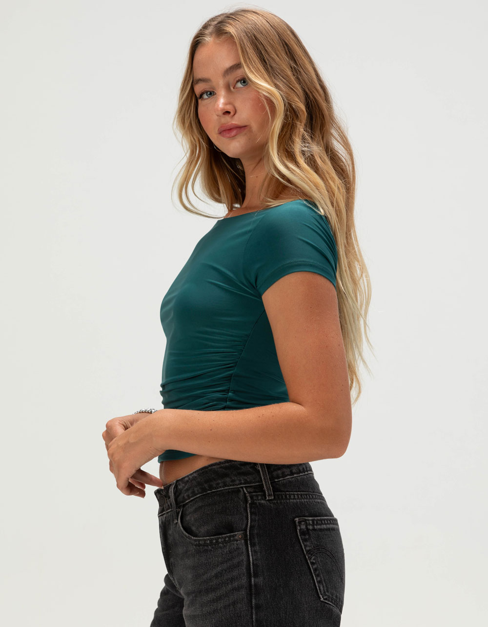 TILLYS Womens Cinch Side Tee