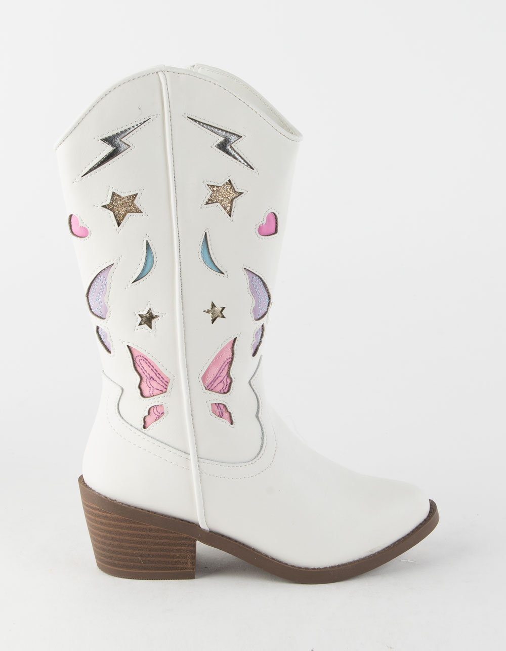 STEVE MADDEN Jlaw Girls Cowboy Boots WHITE Tillys