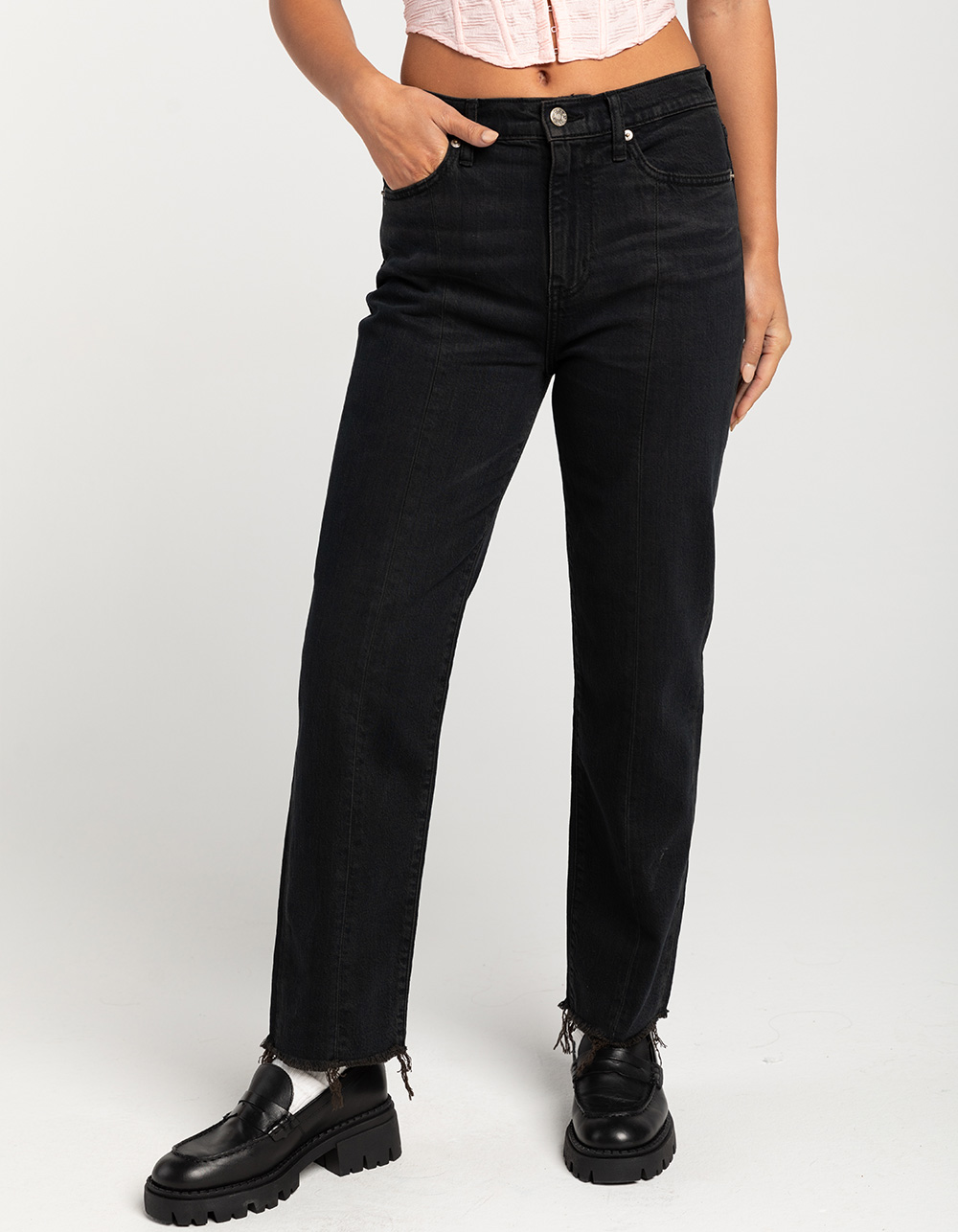 DAZE Straight Up Womens Jeans - BLACK | Tillys