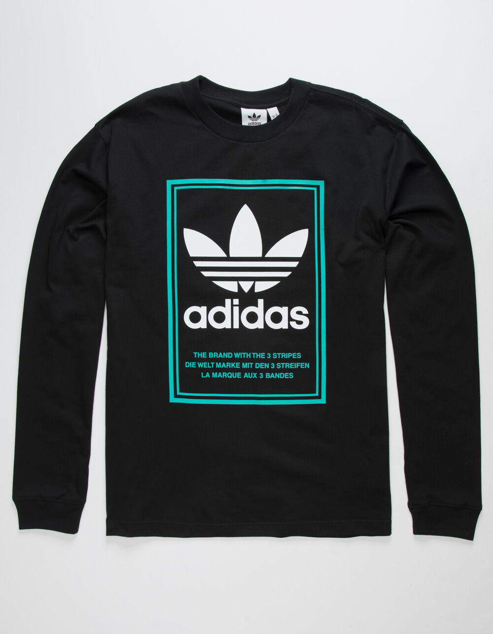 ADIDAS Tongue Label Mens TShirt BLACK Tillys