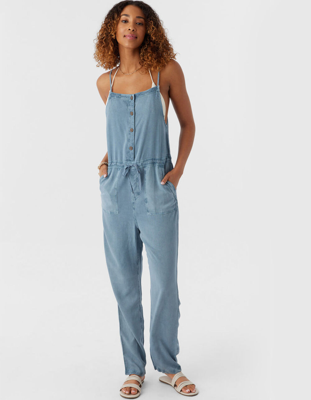 Quiksilver Womens Lounge About Sleeveless Jumpsuit
