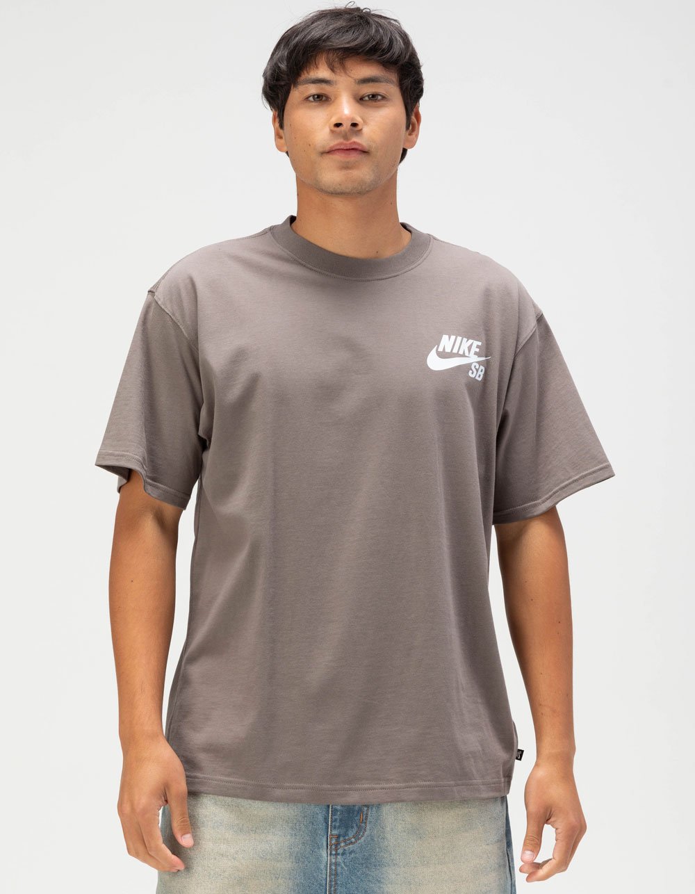 NIKE SB Logo Mens Tee - CHARCOAL