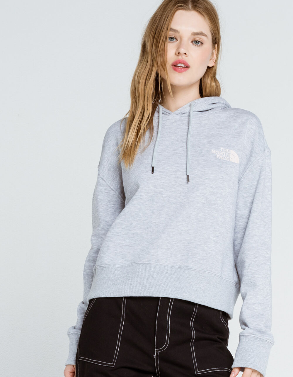 THE NORTH FACE LSE Womens Cropped Hoodie - LIGHT GRAY | Tillys