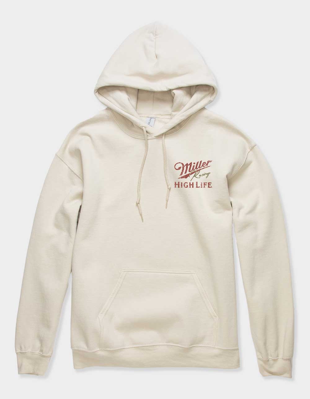 MILLER HIGH LIFE Racing Distressed Unisex Hoodie - SAND