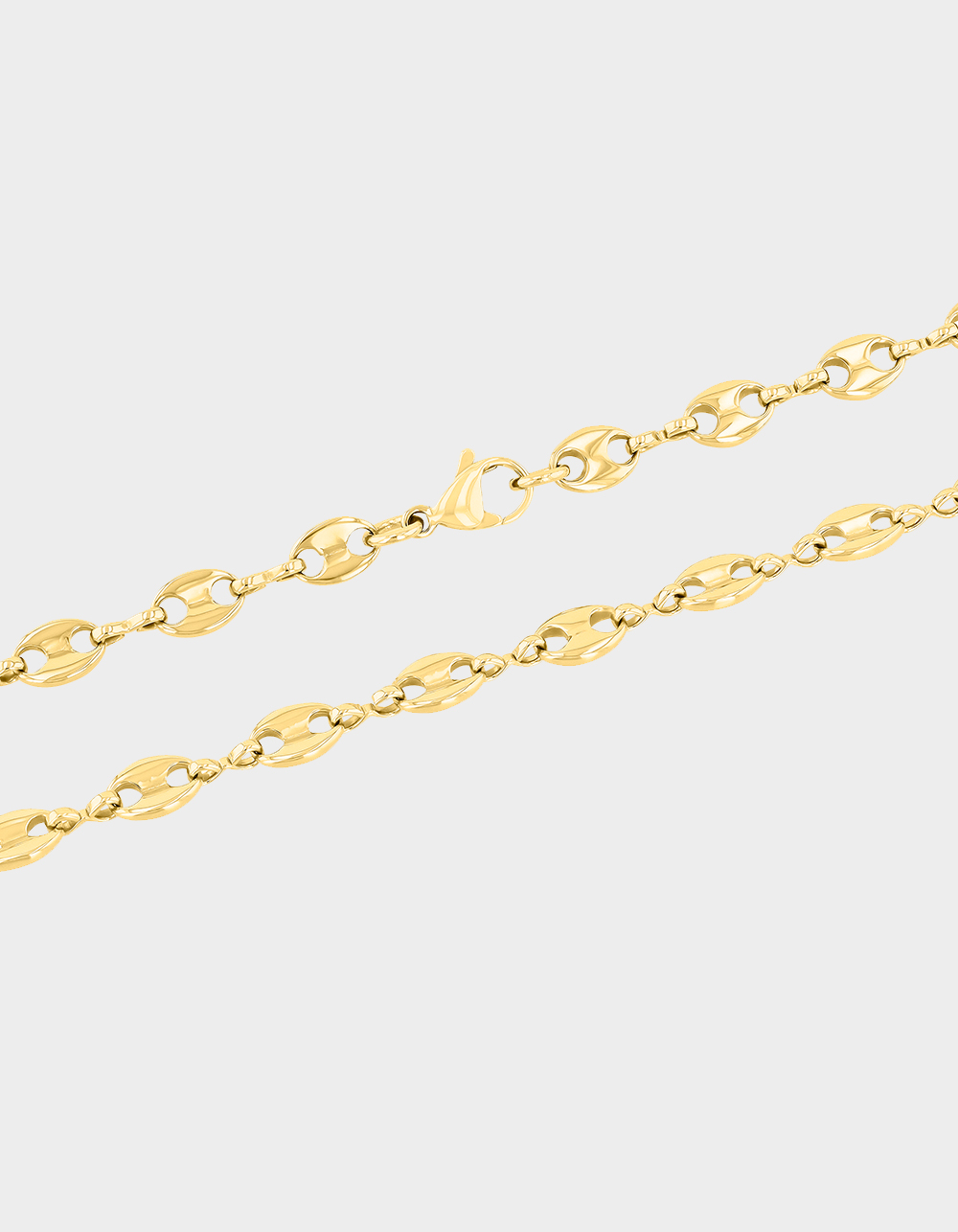 STEEL NATION Stainless Steel With Yellow IP 5.5MM Mariner Link Chain - GOLD