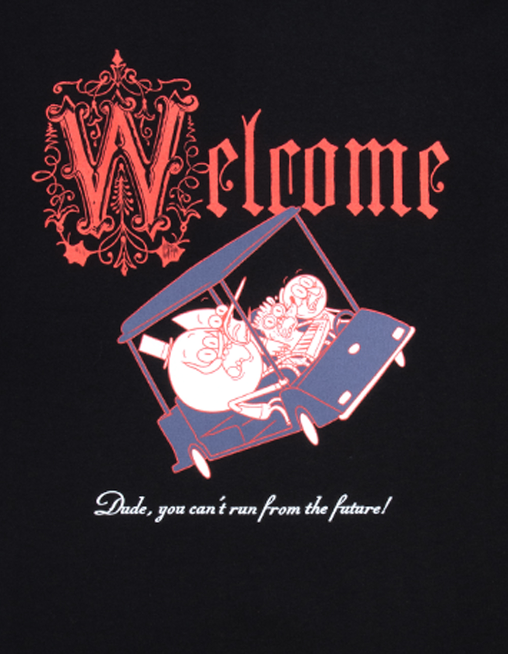 WELCOME SKATEBOARDS x Regular Show Cart Mens Tee - BLACK