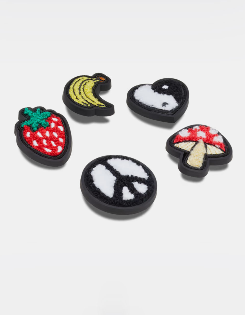 CROCS Peace & Love Tufted Patch 5 Pack Jibbitz™ Charms - MULTI