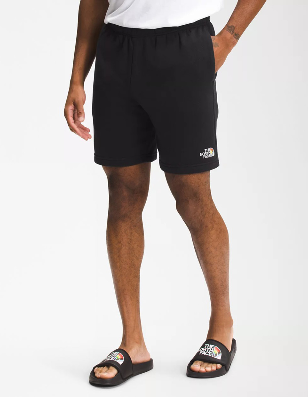 THE NORTH FACE Pride Never Stop Mens Sweat Shorts - BLACK COMBO | Tillys