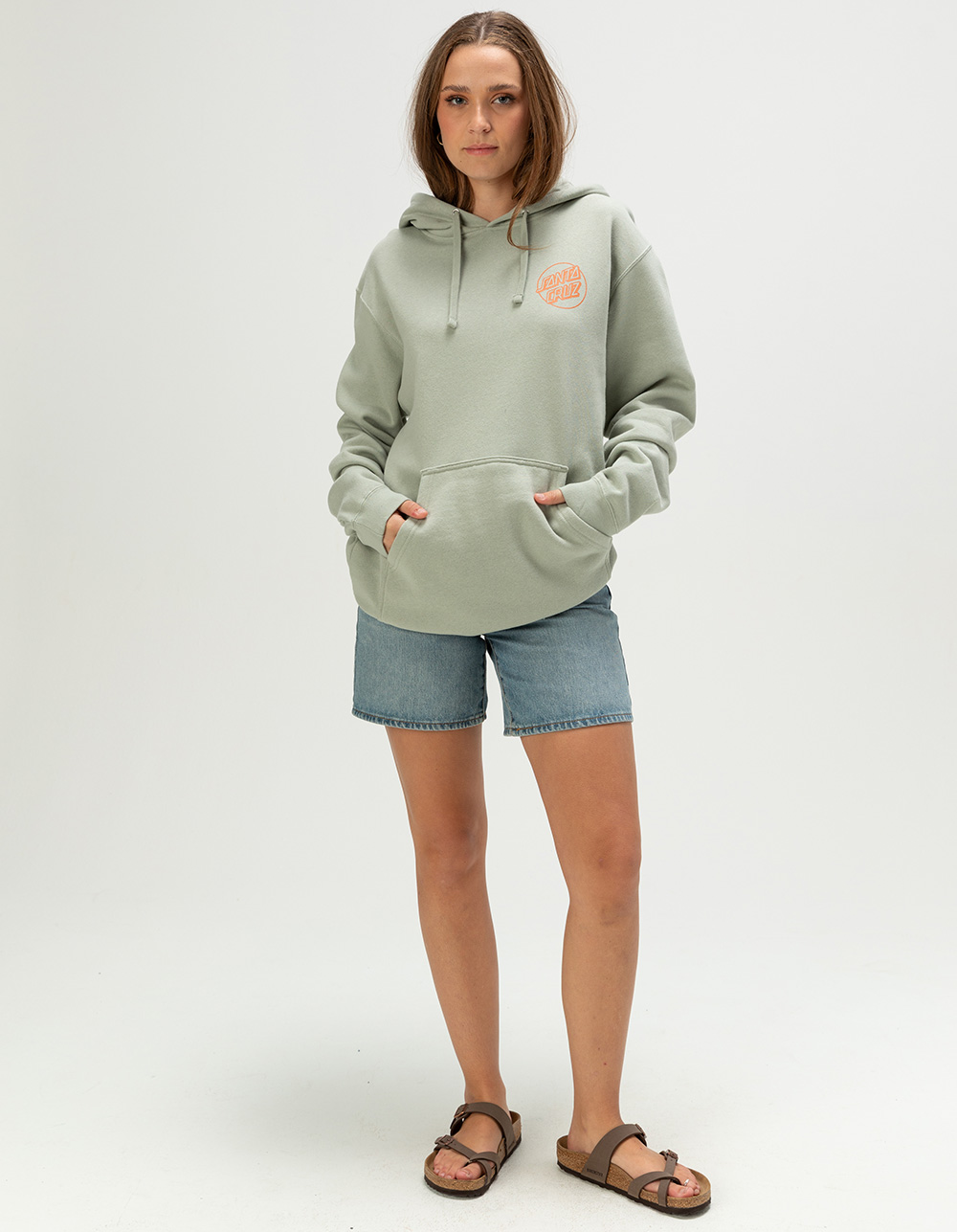 SANTA CRUZ Opus Dot Womens Hoodie - SAGE