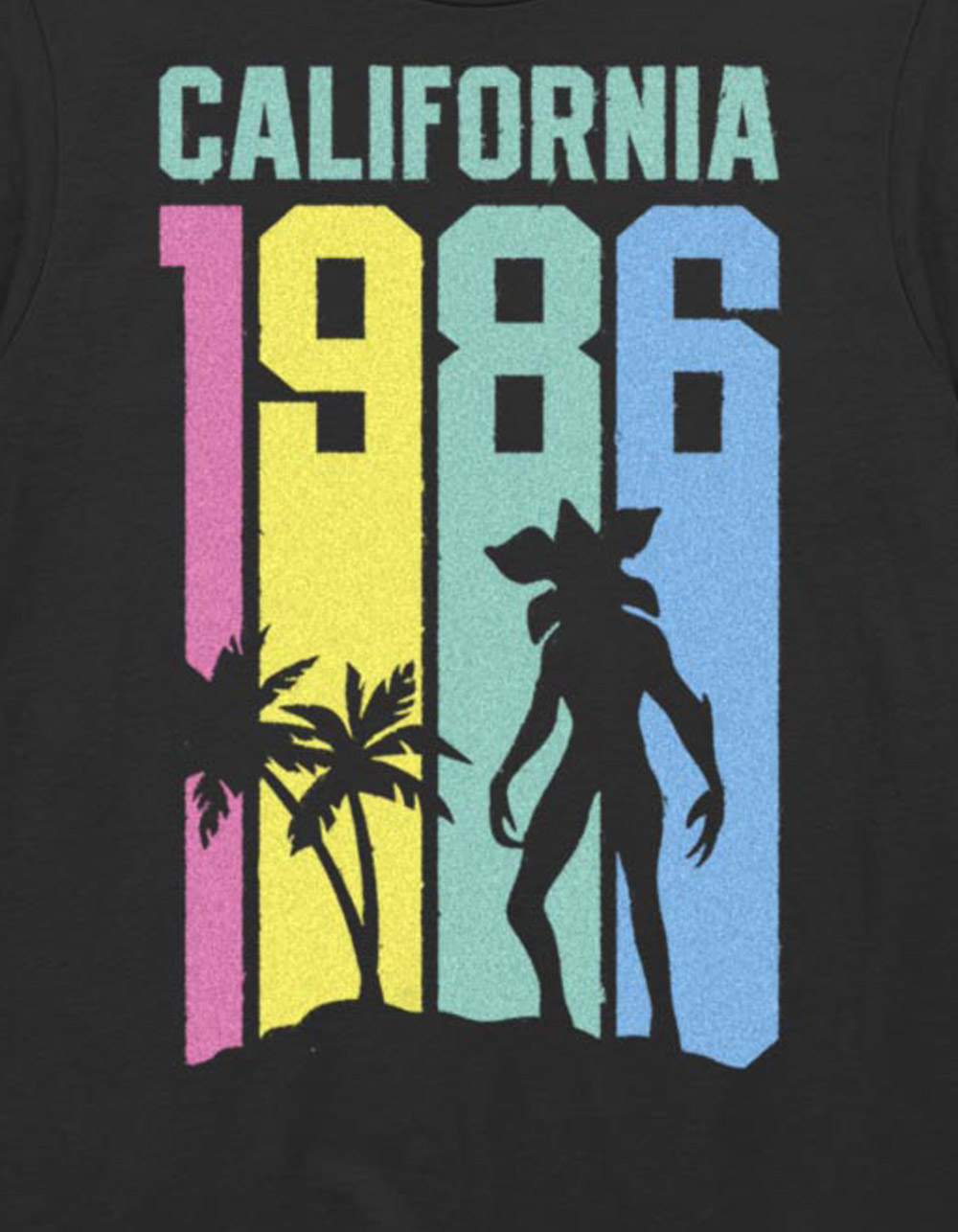 STRANGER THINGS Cali Demo Unisex Tee - BLACK