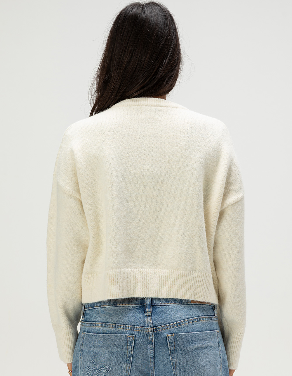 RHYTHM Estelle Womens Button Up Cardigan - CREAM