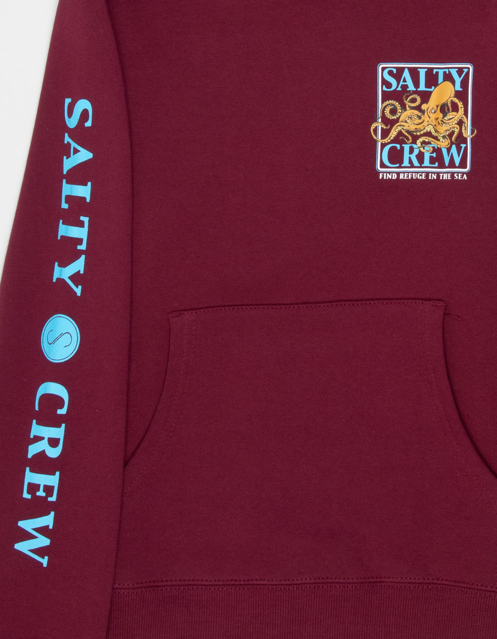 SALTY CREW Ink Slinger Boys Hoodie - BURGUNDY
