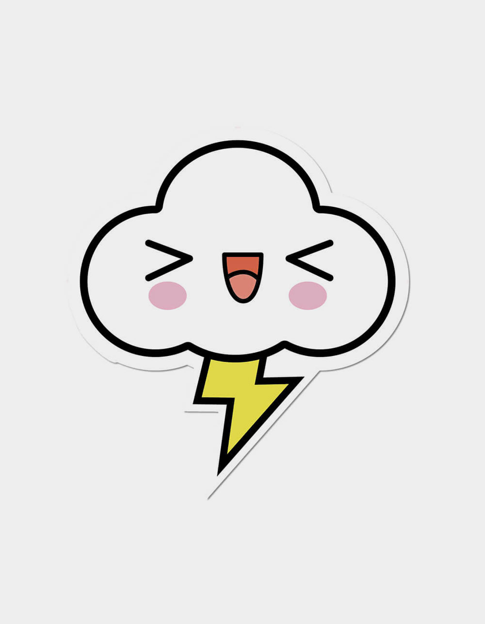 APPLY Electric Little Cloud Sticker - MULTI