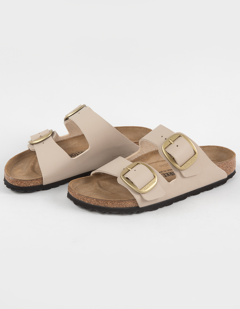 BIRKENSTOCK Arizona Big Buckle Womens Birko-Flor Sandals - SAND