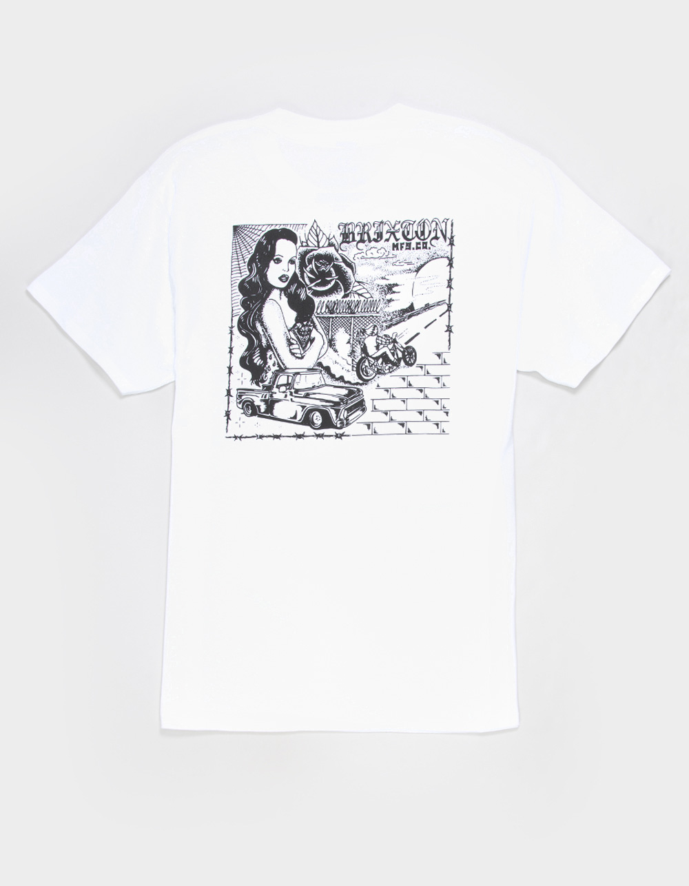 BRIXTON Cisco Mens Tee - WHITE