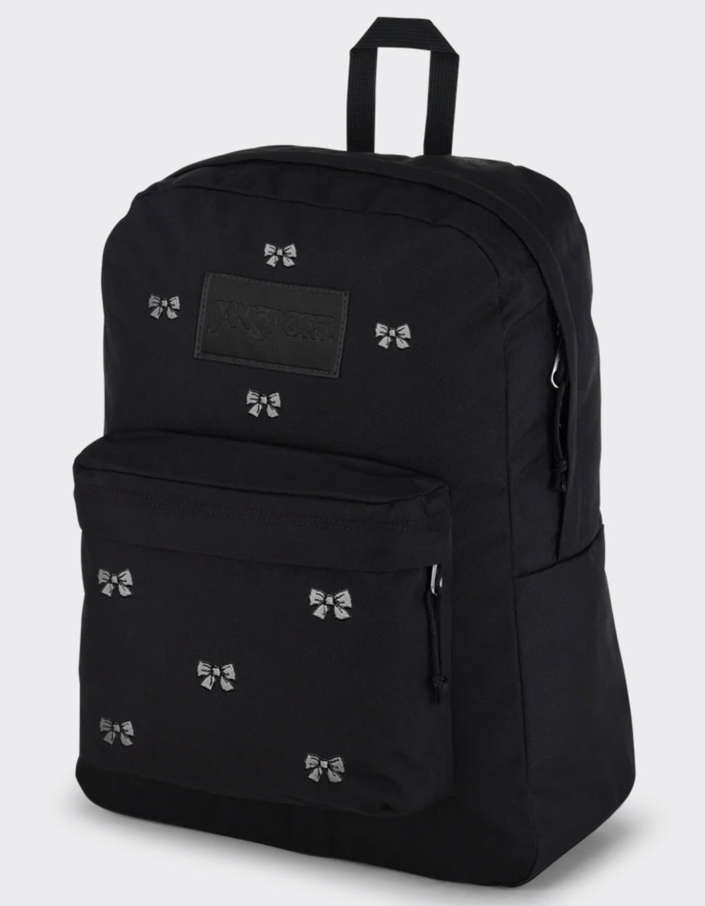 JANSPORT SuperBreak Plus FX Backpack - EMBROIDERED BOWS BLACK