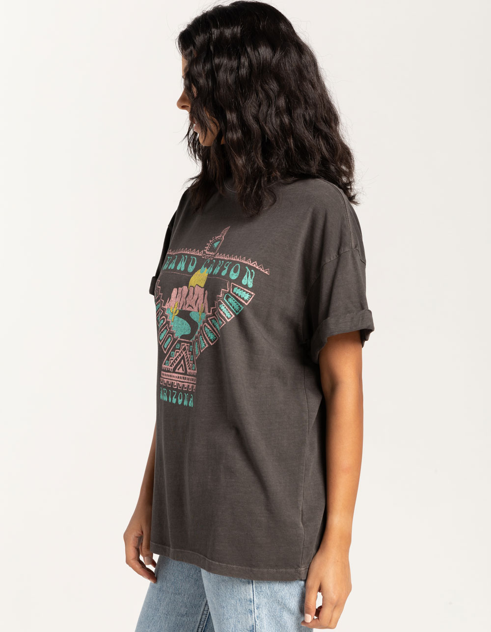 GIRL DANGEROUS Grand Canyon Womens Boyfriend Tee OFFBLACK Tillys