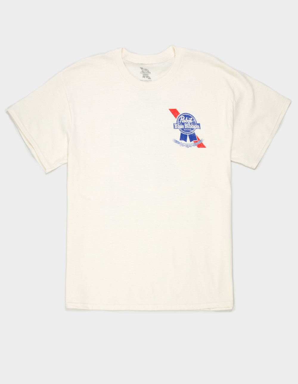 PABST BLUE RIBBON Logo Mens Tee - CREAM