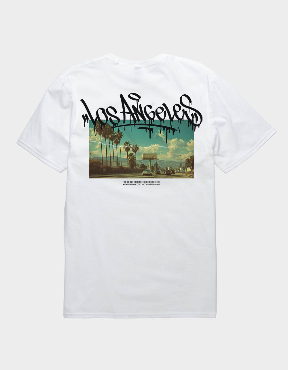 LOS ANGELES Graffiti Sky Unisex Tee - WHITE