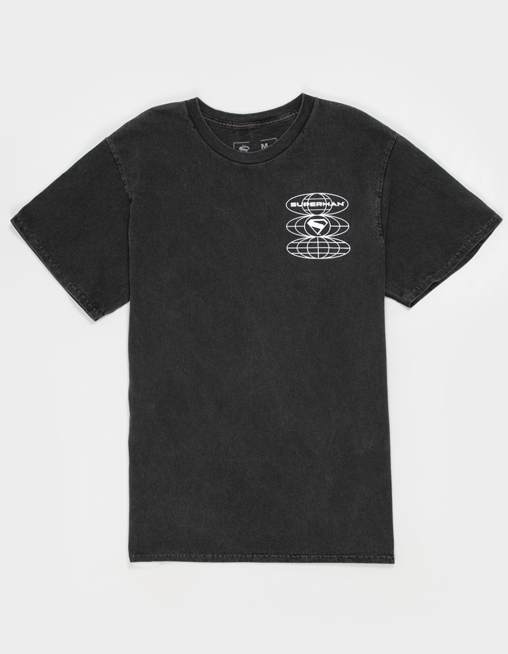 SUPERMAN Tabloid Mens Tee - WASHED BLACK