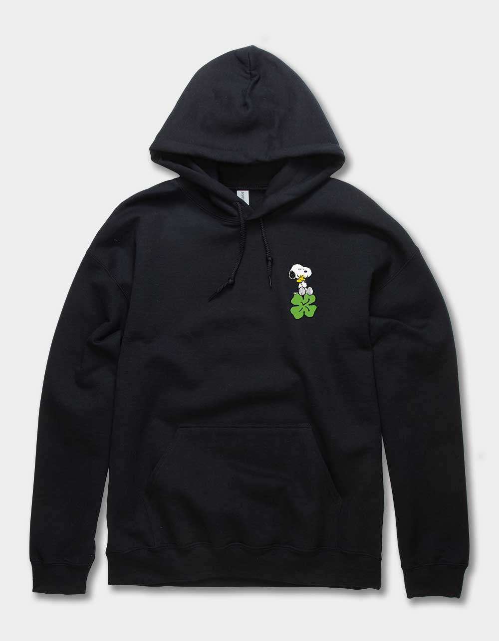 PEANUTS Stay Lucky Rainbow Unisex Hoodie - BLACK