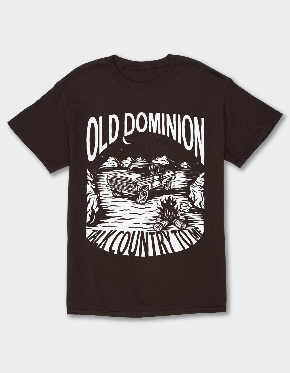 OLD DOMINION Talk Country Unisex Tee - CHOCOLATE