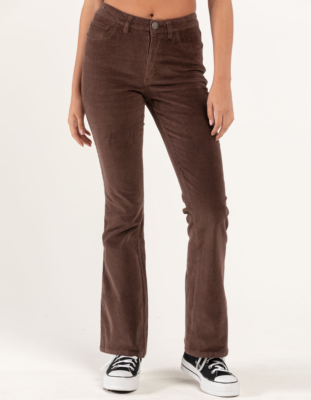 RSQ Womens High Rise Corduroy Flare Pants - BROWN | Tillys