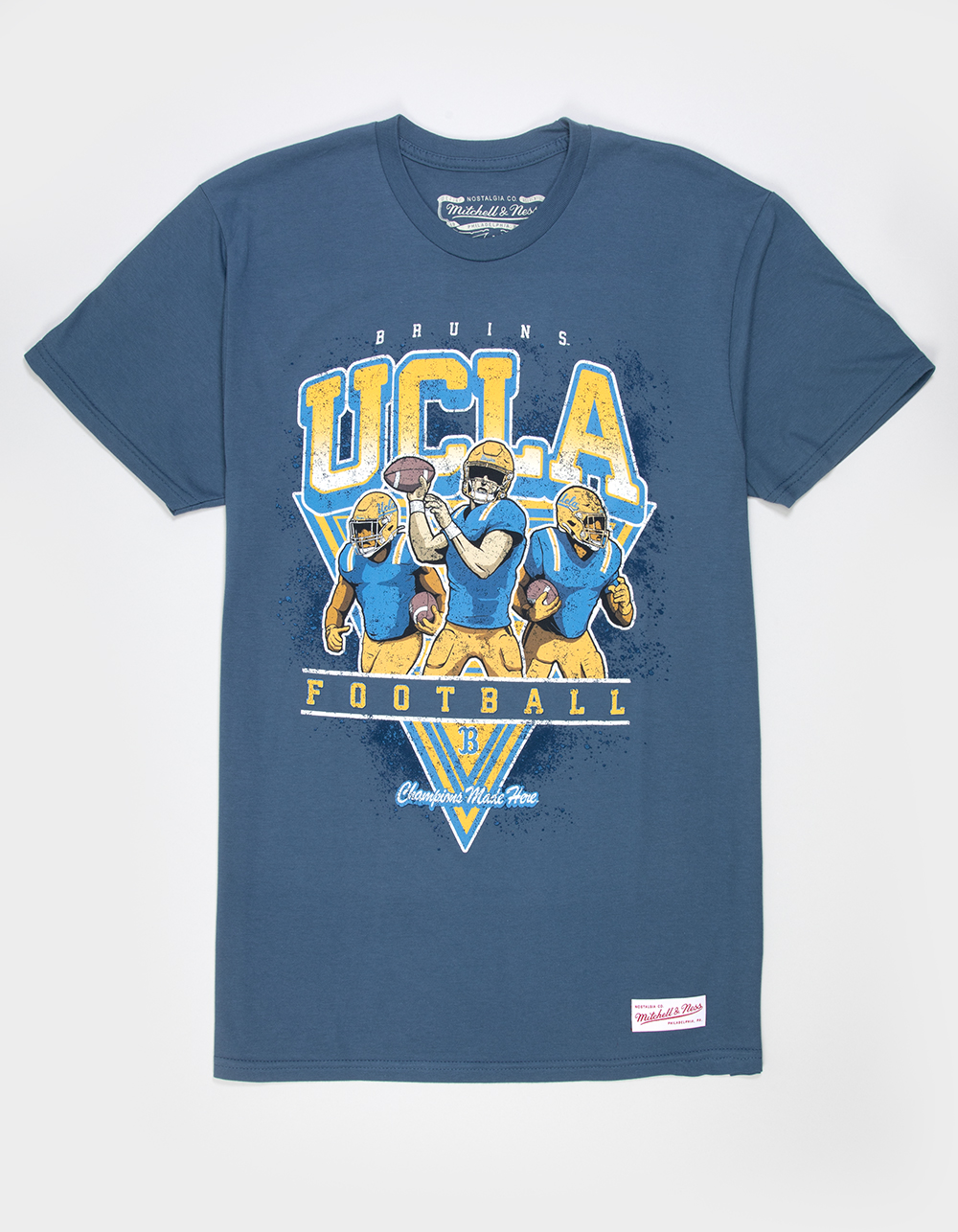 MITCHELL & NESS NCAA UCLA Football Mens Tee - BLUE