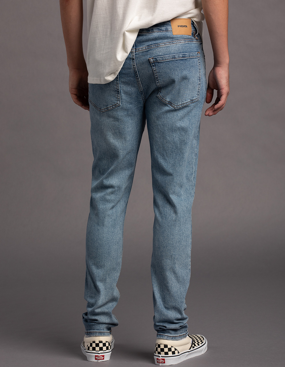 RSQ Mens Slim Taper Jeans - MEDIUM WASH