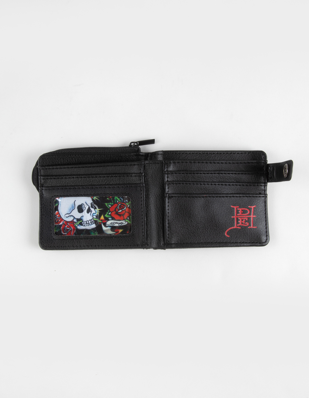 ED HARDY Pyramid Stud Snap Wallet - MULTI