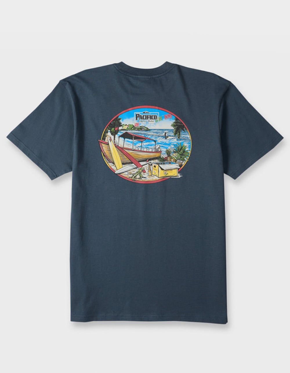 QUIKSILVER x Pacifico Sayulita Cruising Mens Tee - NAVY