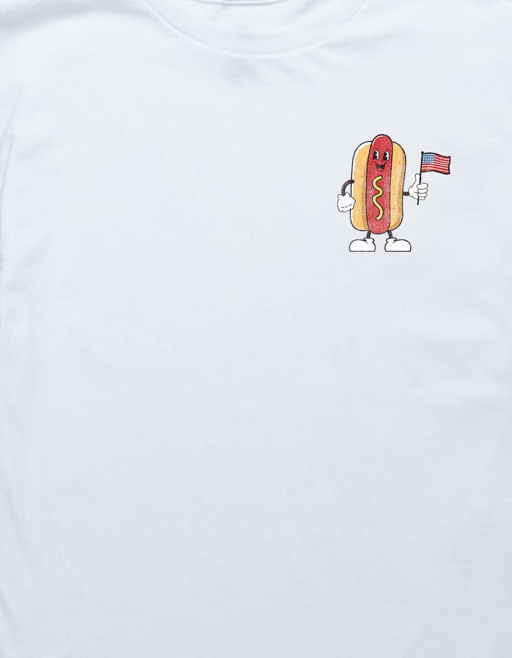 HOT DOG Eating Champ Unisex Kids Tee - WHITE