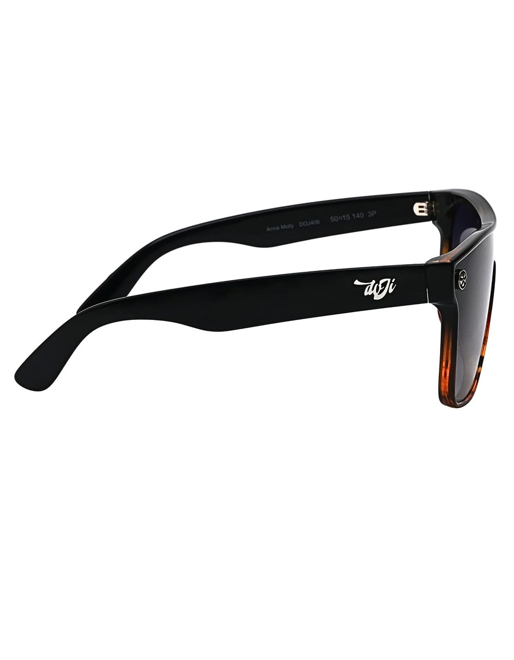 DOJI SHADES Anna Molly Dayshift Polarized Sunglasses - BLACK