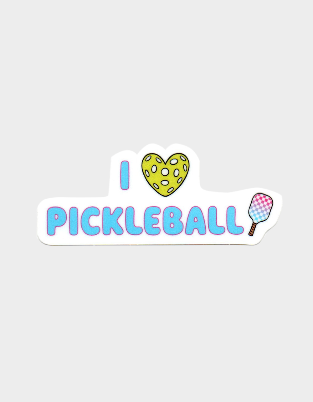 THE FOUND I Love Pickleball Sticker - MULTI