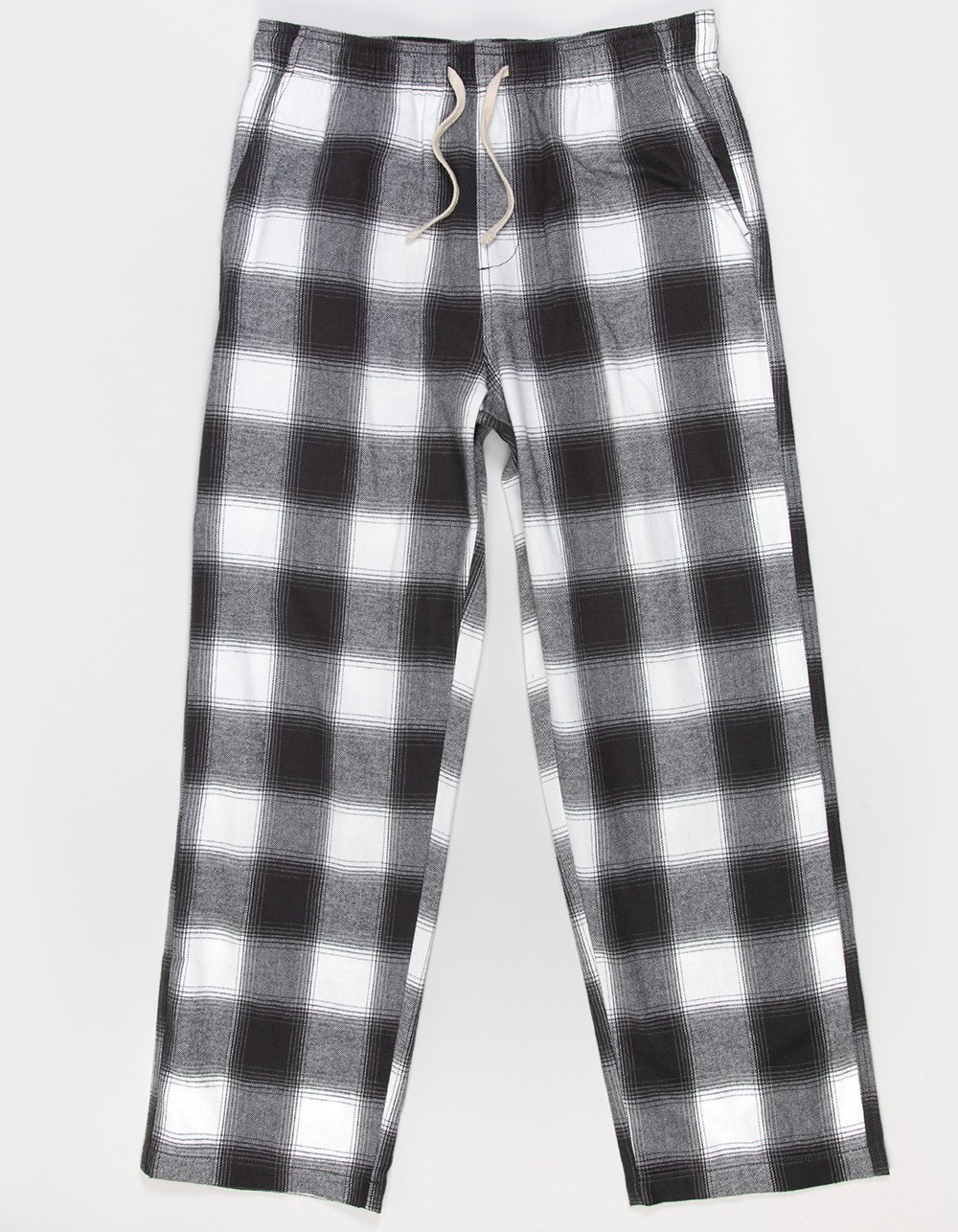 RSQ Mens Plaid Pajama Pants - WHT/GRAY
