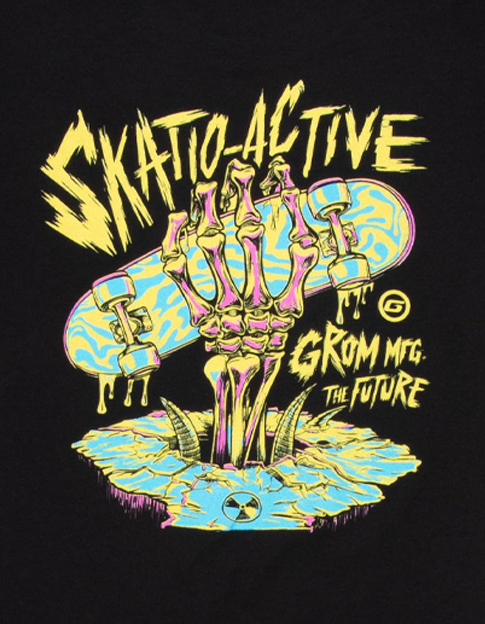 GROM Skatio Active Boys Tee - BLACK