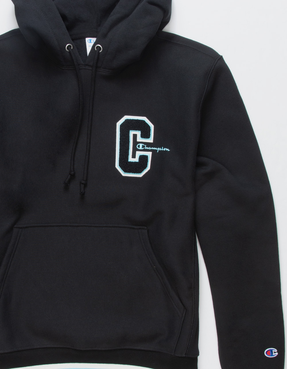 CHAMPION Reverse Weave Mens Hoodie - BLACK