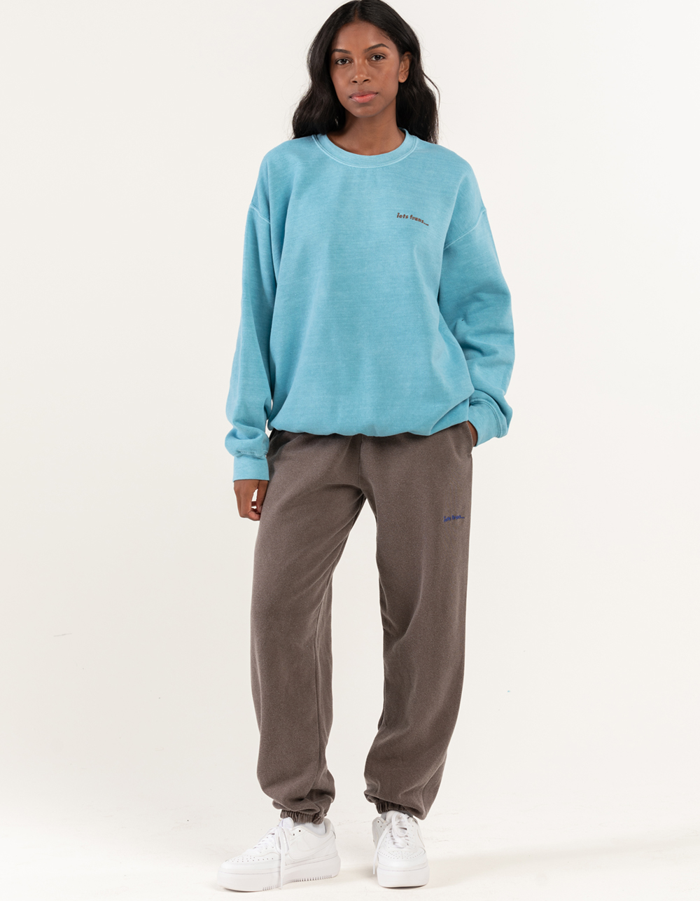 IETS FRANS Uni Womens Crewneck Sweatshirt - WATER | Tillys